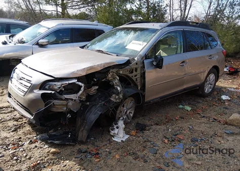 2016 Subaru Outback 2.5I Premium z USA, uszkodzony, nr VIN 4S4BSACC6G3243699